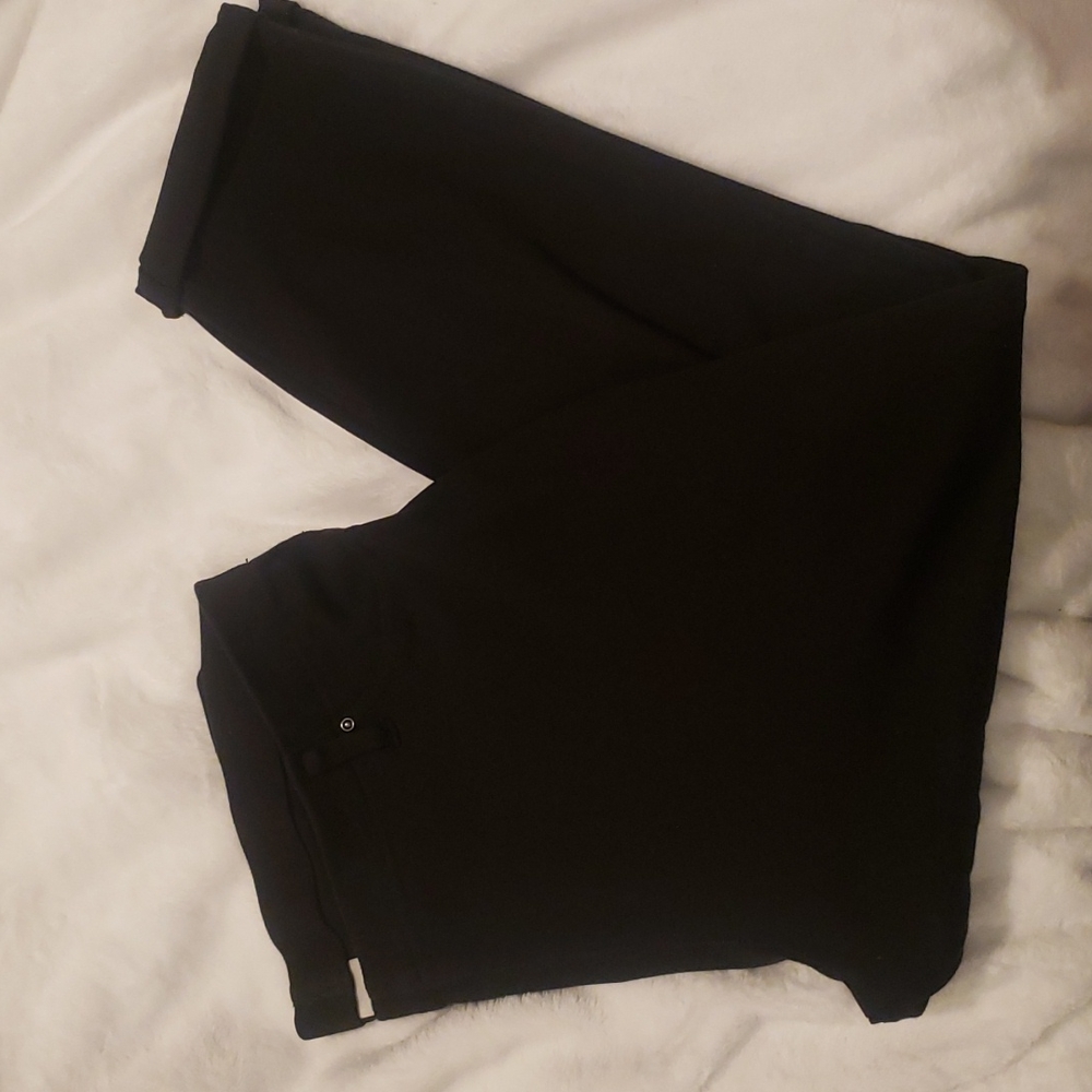 Black Soft Denim Capris